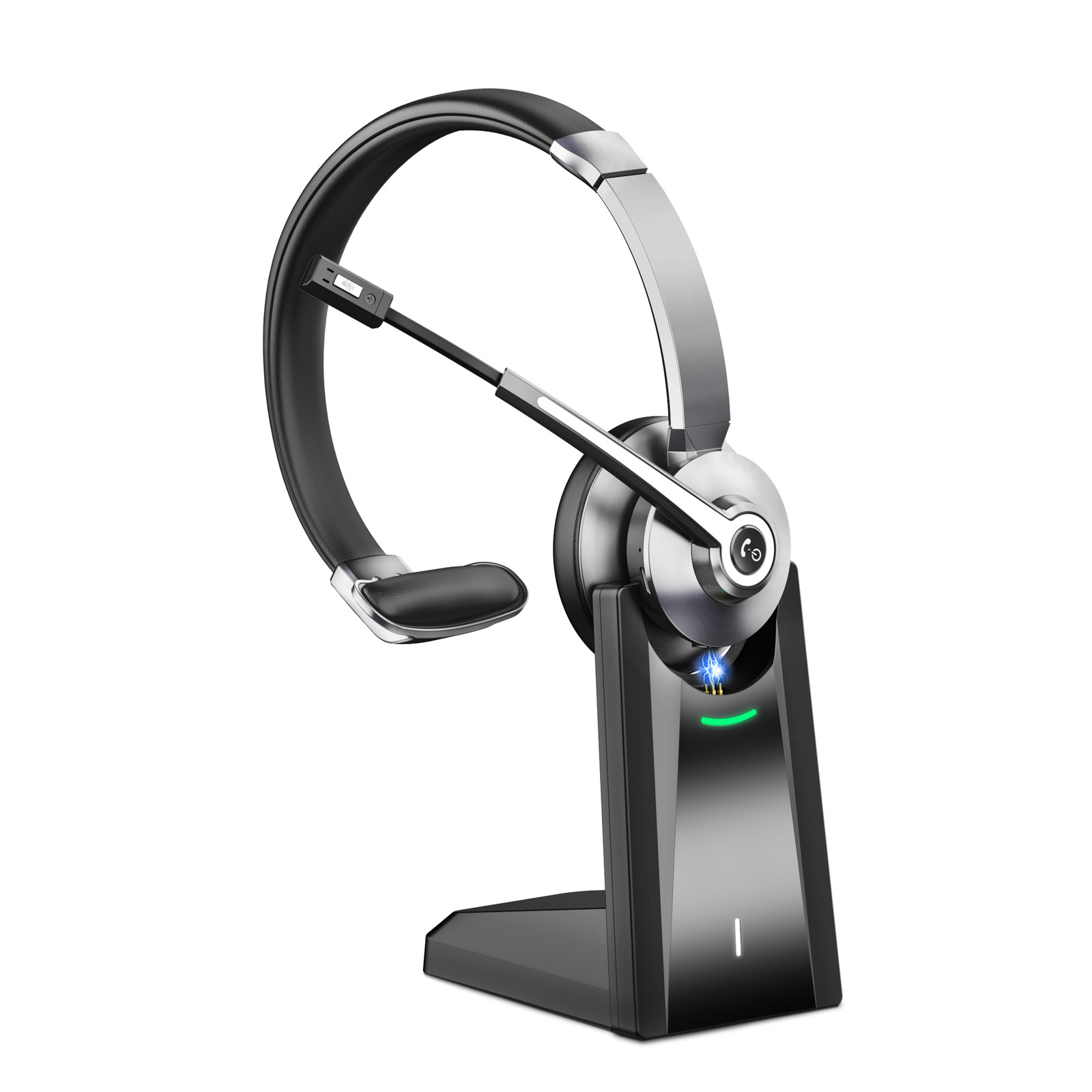 Single-ear Base-mounted Over-ear Bluetooth Wireless Noise-canceling Communication Headset - Image 5