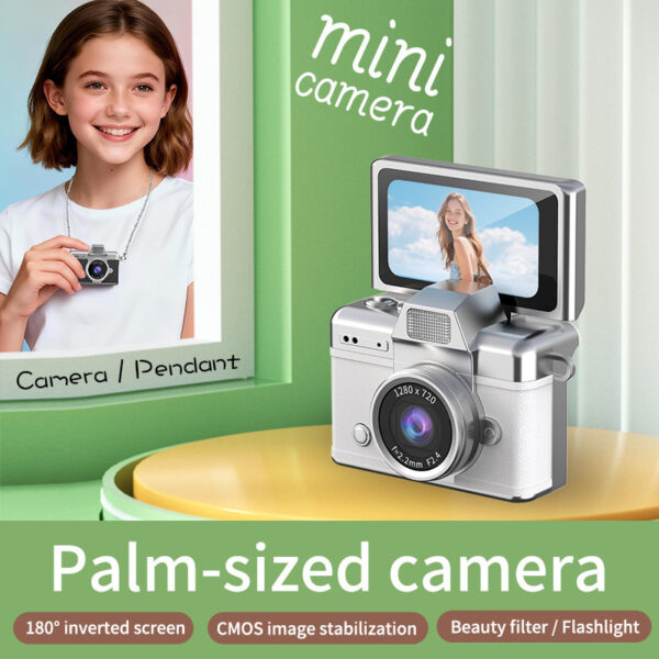 Thumb-flipping Screen Mini Student Party Campus Digital Retro Ccd High-definition Portable Small