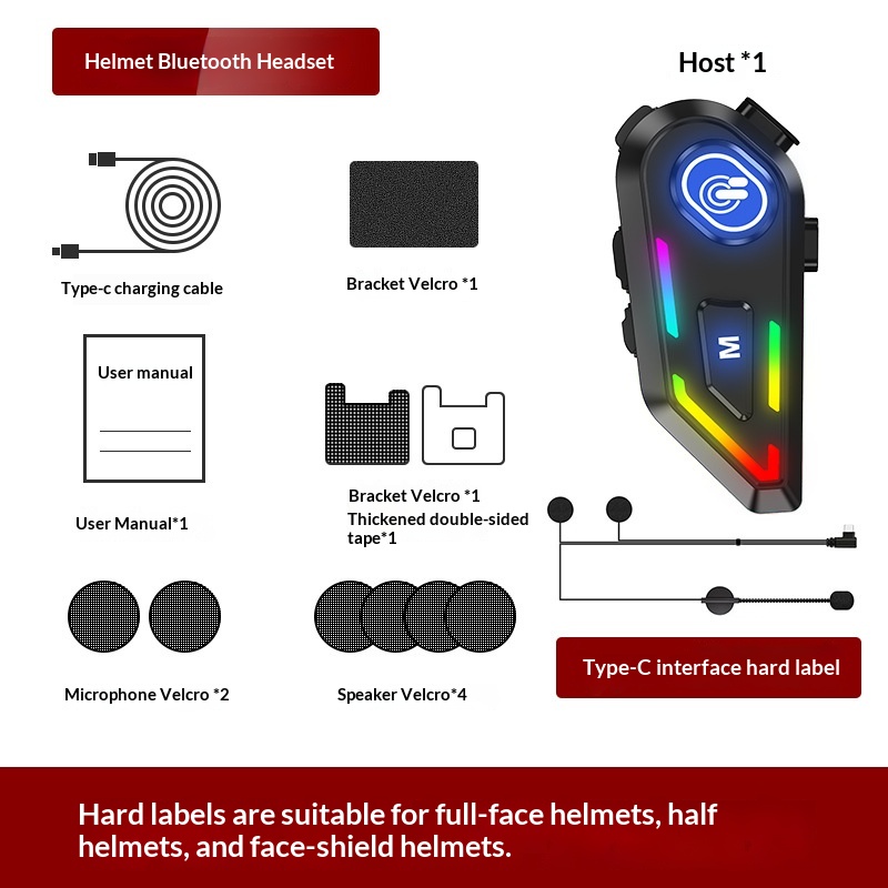 Motorcycle Helmet With Bluetooth Earphones And Water Resistance - Image 3