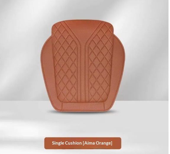 Car Headrest Nappa Leather Car Pillow Driving Seat Memory Foam Lumbar Support - Image 3