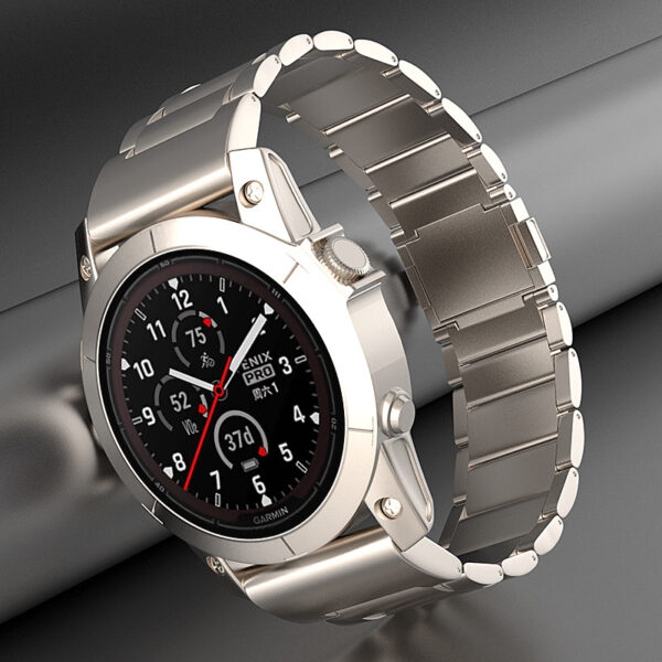 Magnetic Buckle Three-bead Pure Titanium Strap