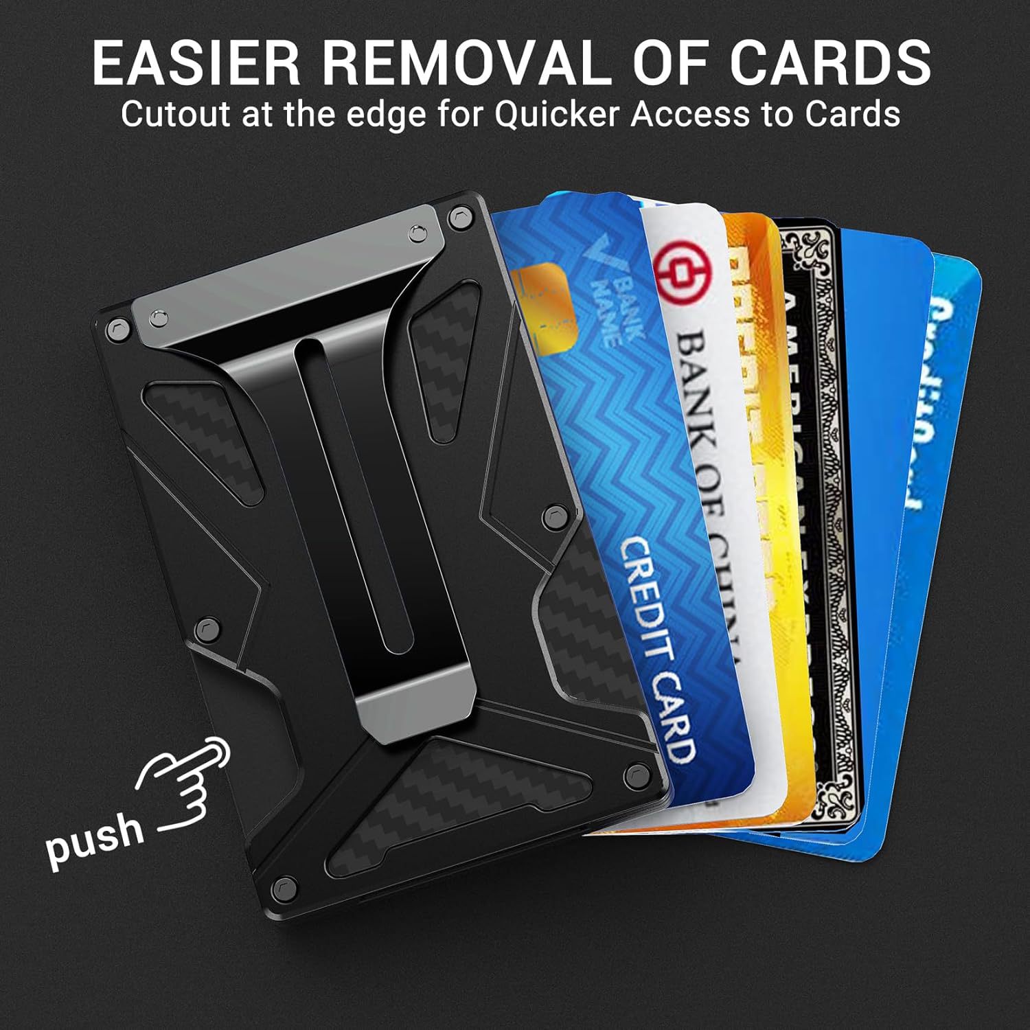 Built-in Magnetic Metal Card Clamp Mobile Phone Magnetic Anti-theft Swiping Function - Image 2