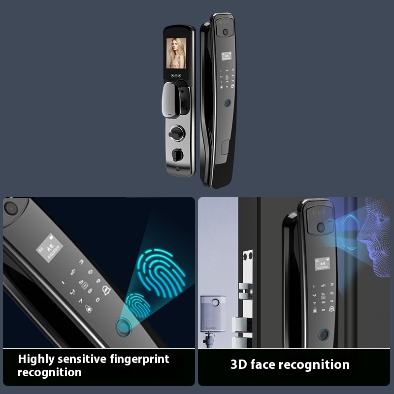 Home Fully Automatic Fingerprint 3D Facial Recognition Smart Lock - Image 2