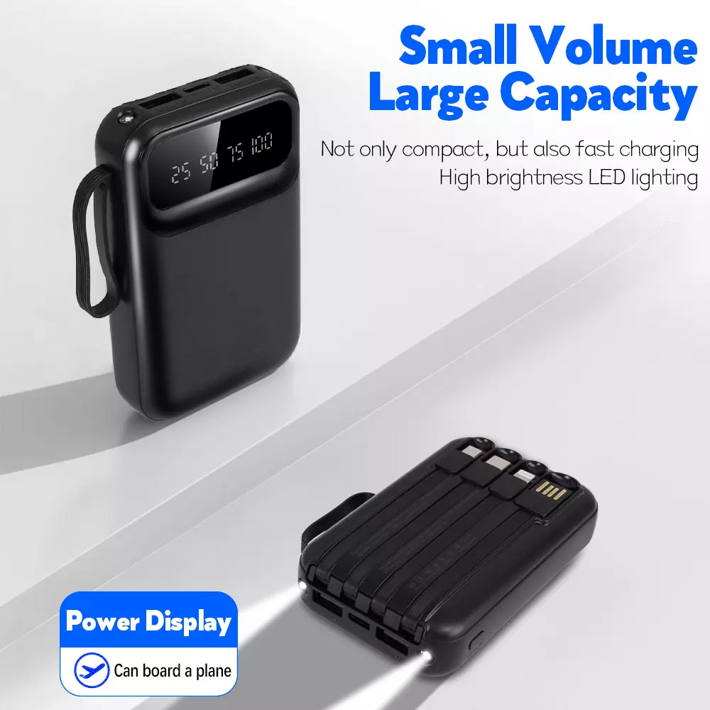 3o000mAh Power Bank, Fast USB Charger, External Battery For Mobile Phones DE - Image 3