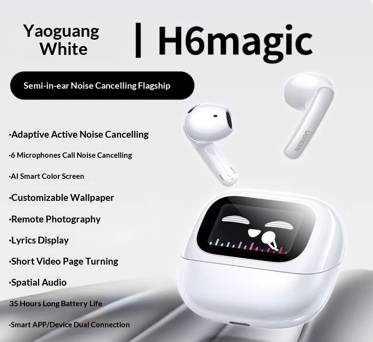 Active Noise-Canceling Semi-In-Ear Bluetooth Earbuds - Image 2