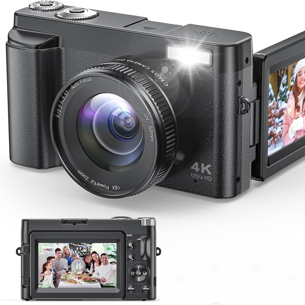 HD Digital Camcorder With Flip Screen And High-definition Recording - Image 3