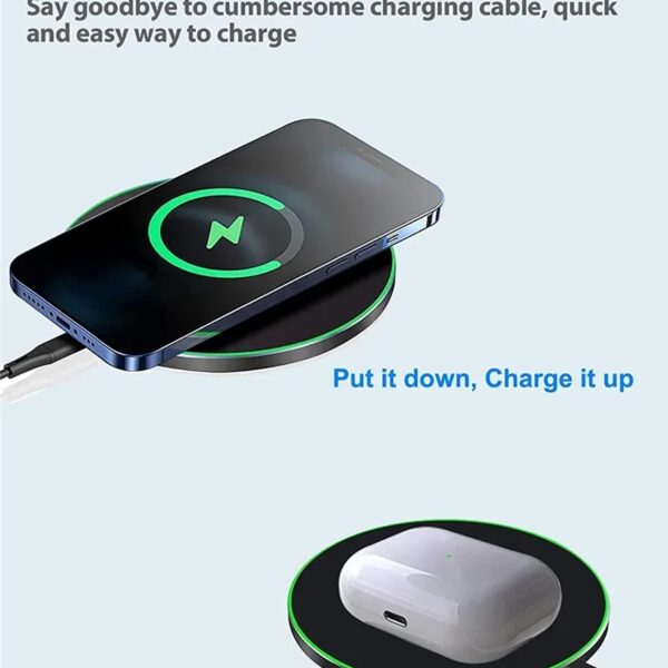 30W Fast Wireless Charger For 15 14 13 12 X Pro Max 8 Galaxy S23 Xiaomi Wireless Charging Station Ch - FastPickStore