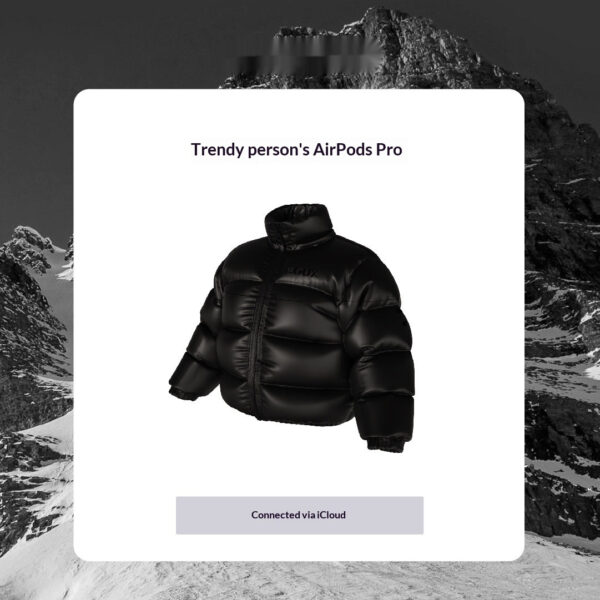 Down Jacket Headphone Protective Case