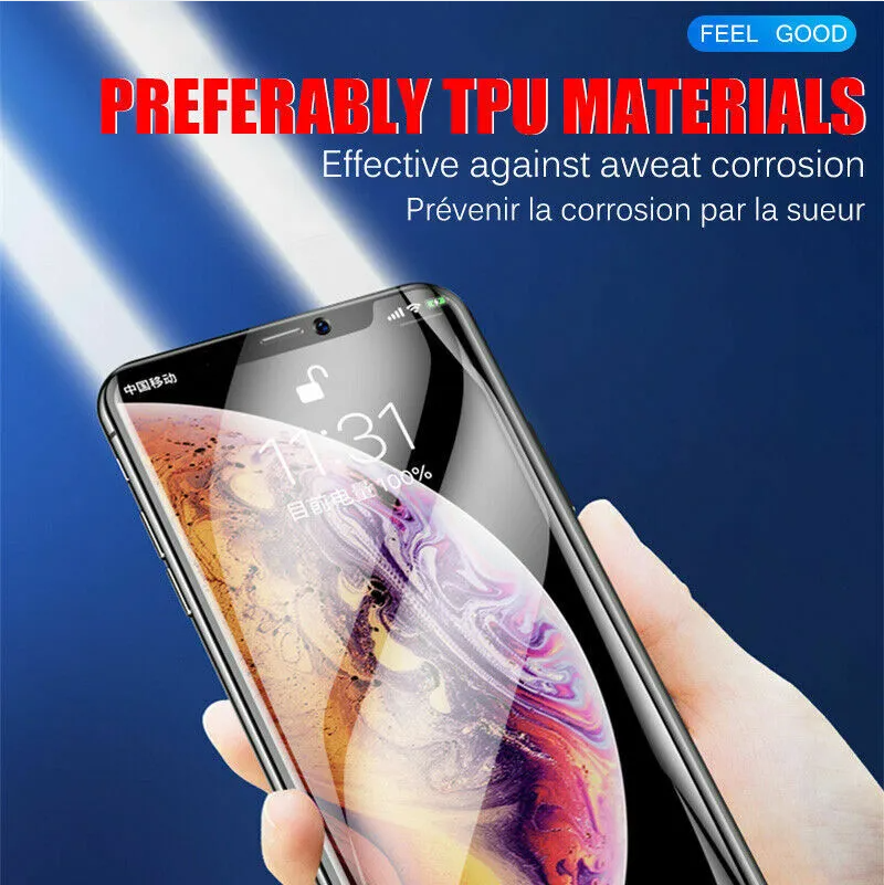 2PCS Hydrogel Screen Protector For 15 14 13 12 11 Pro Max SE X XS XR 8 7 - Image 2