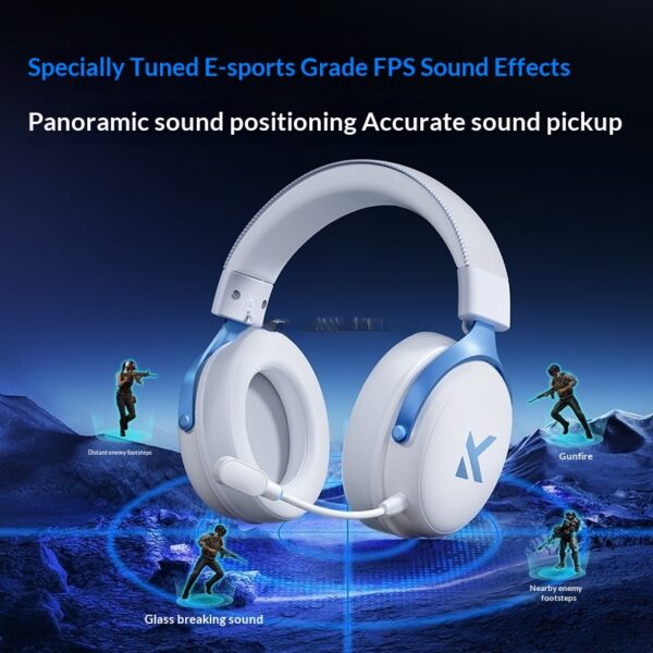 Gaming Headset Over-ear Four-mode For Gaming On PC Via Bluetooth