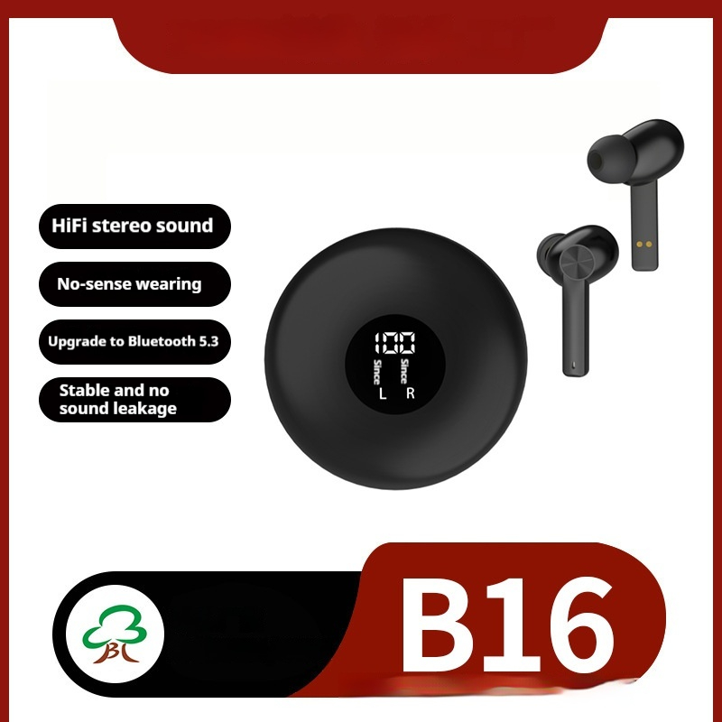 B16 Bluetooth Headset TWS 50 Wireless In-ear Touch Digital Display - Image 2
