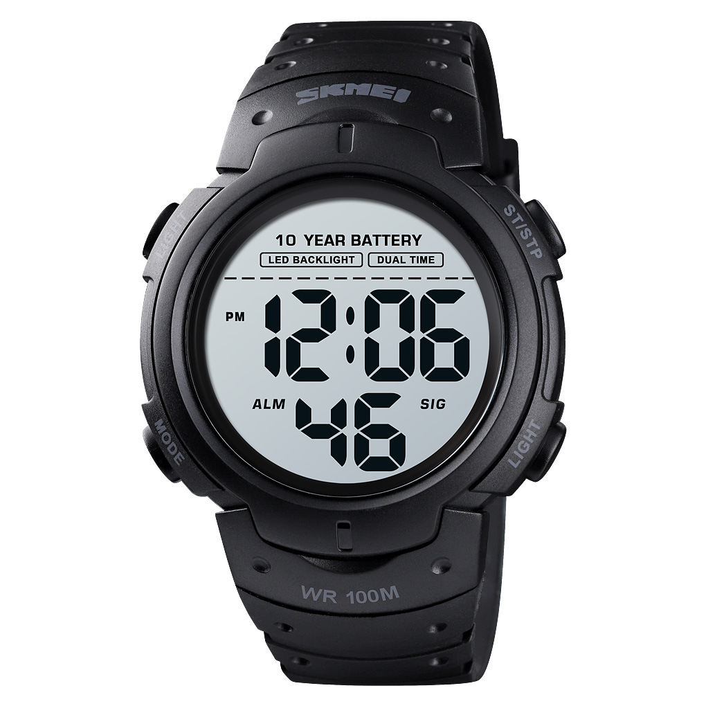 Men's Waterproof Outdoor Sports Multifunctional Luminous Led Electronic Watch - Image 5