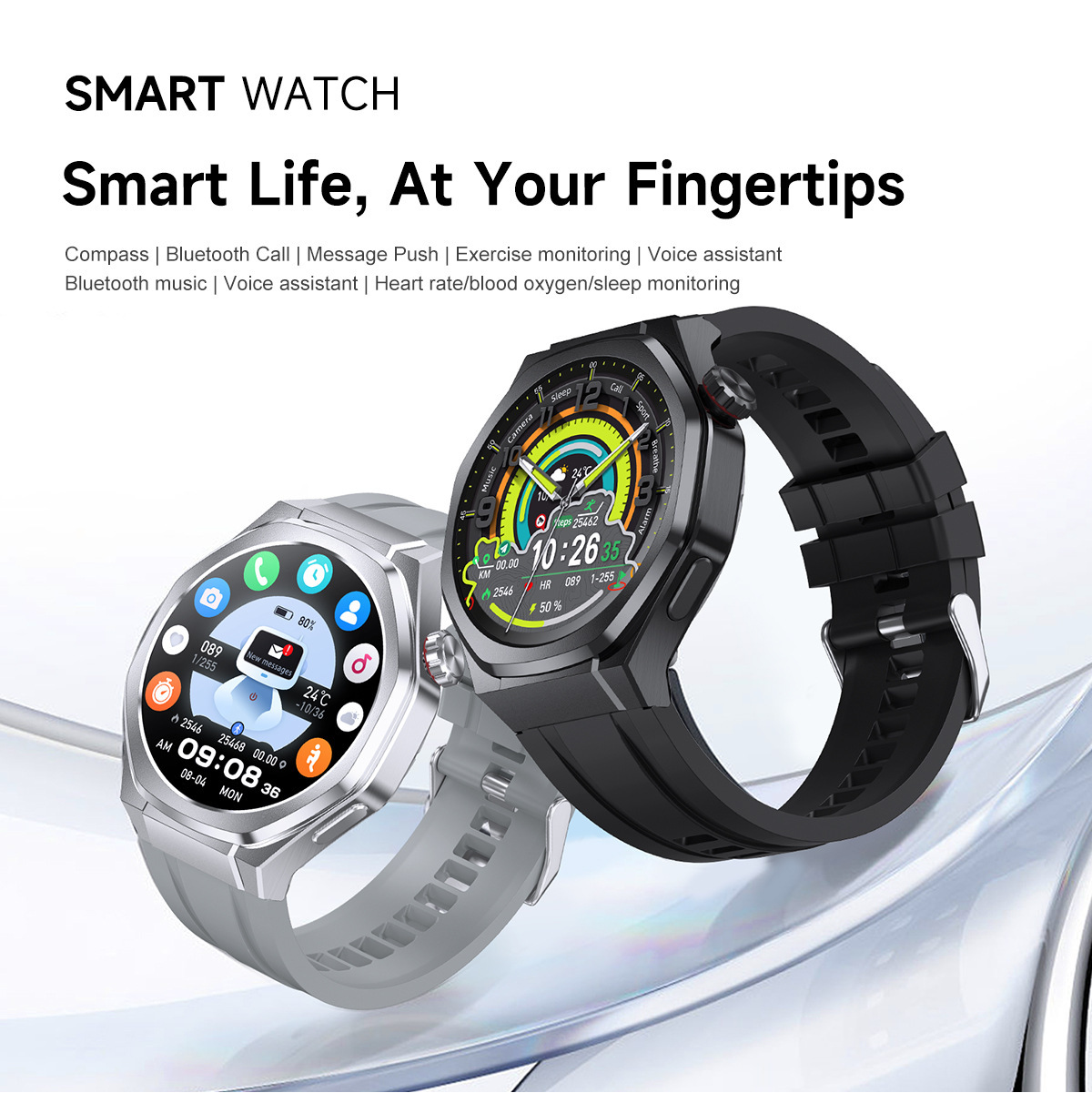 Smart Watch Bluetooth Calling Heart Rate Sleep Monitoring Sports