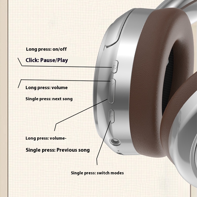 Retro Headset Metal Bluetooth Headset 53 Sport Wireless Headphone - Image 2