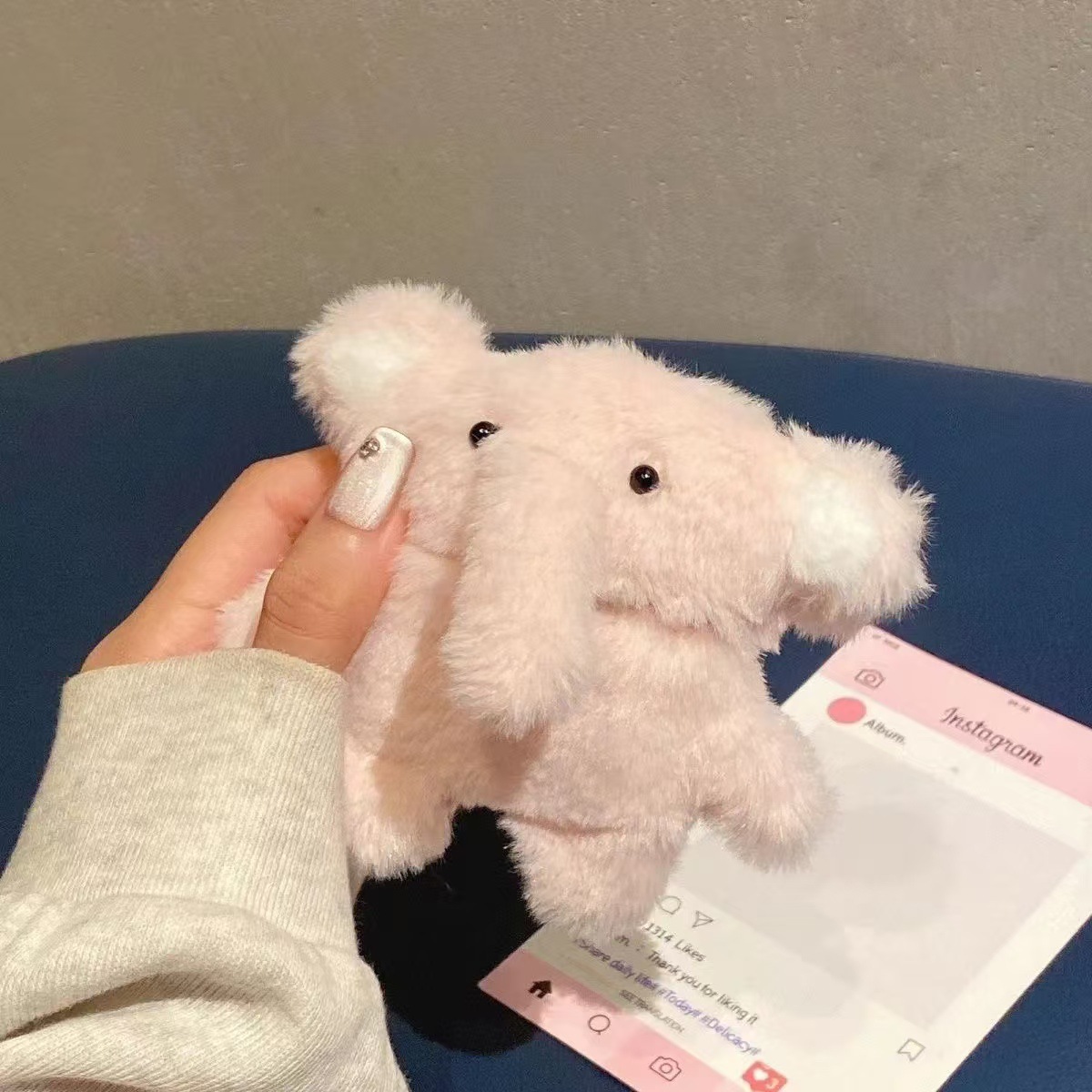 Plush Baby Elephant Wireless Bluetooth Earbuds Case - Image 2