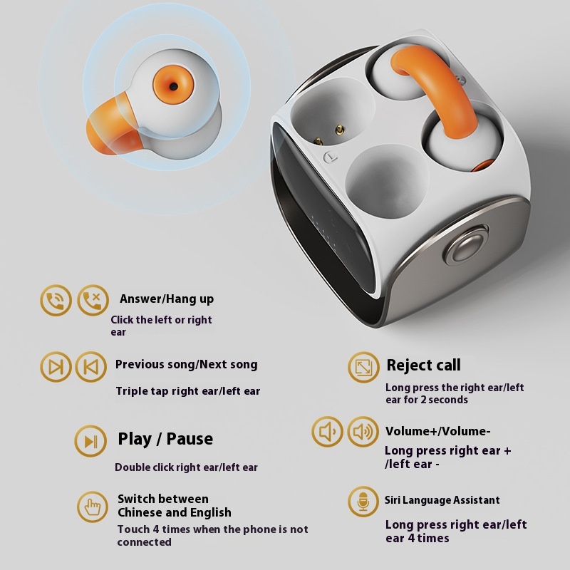 Clip-on Bluetooth Headset Sports Running Earphone - Image 4