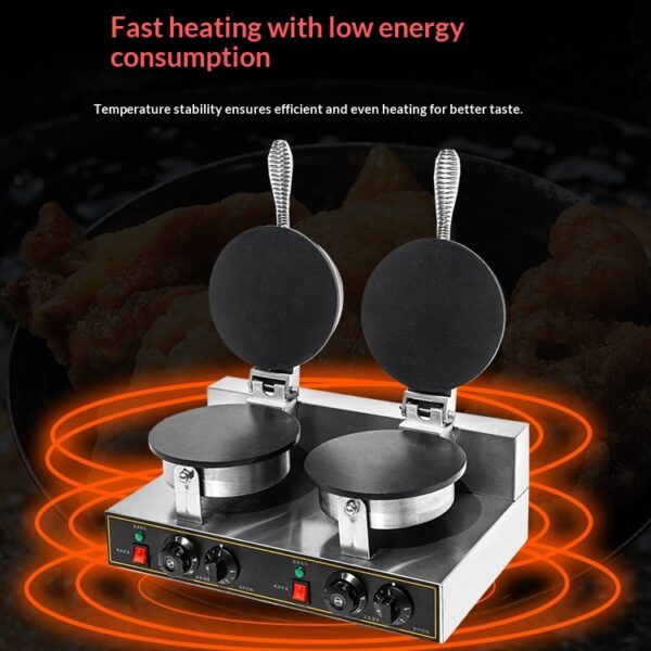 Round Single-head Electric Flat Commercial Egg Roll Machine
