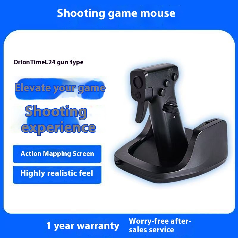 Shooting Game Mouse Gun Type Vertical Handle Grip Trigger Characteristic Pistol Vertical Wired Peripheral Others - Image 2
