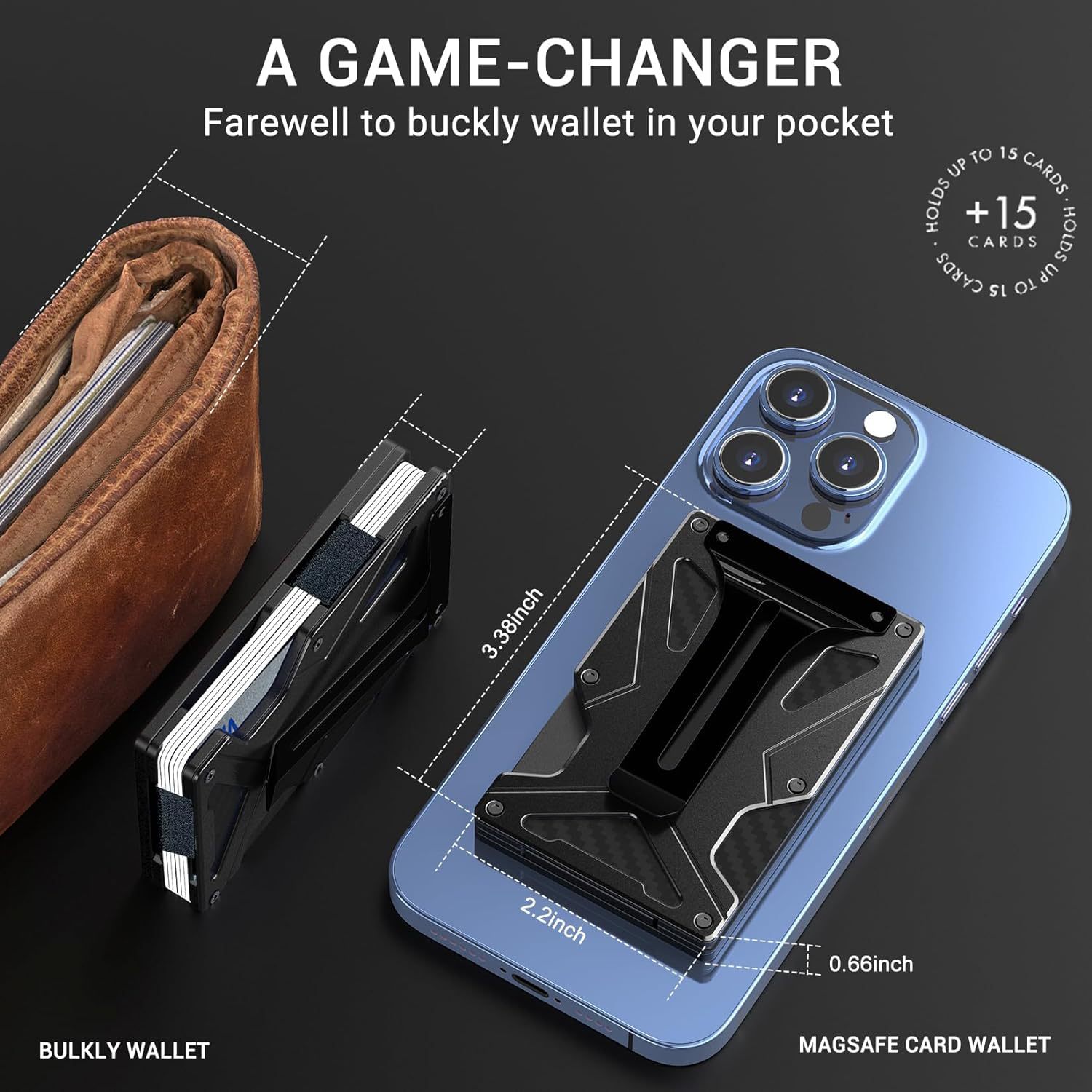 Built-in Magnetic Metal Card Clamp Mobile Phone Magnetic Anti-theft Swiping Function - Image 3