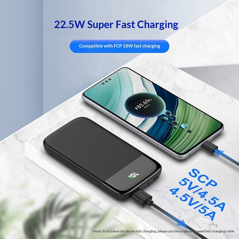 Ultra-thi Portable 10000 MAh Power Bank With Digital Display And Bidirectional Fast Charging - Image 3