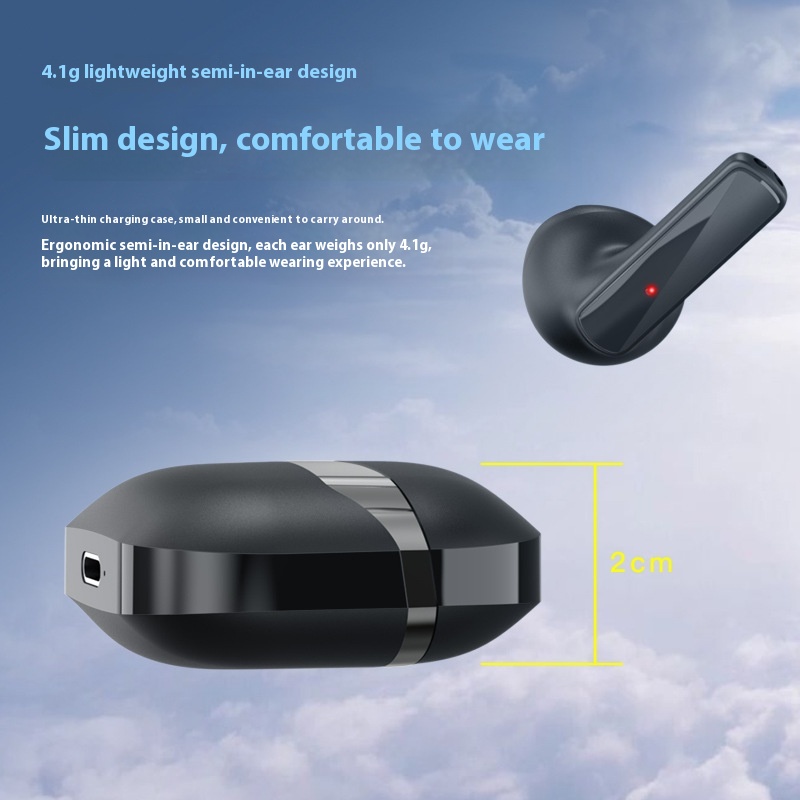 True Wireless Bluetooth Headset TWS Noise Reduction Low Power Consumption - Image 3