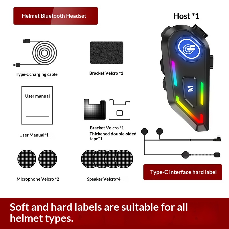 Motorcycle Helmet With Bluetooth Earphones And Water Resistance - Image 2