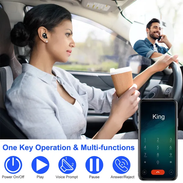 TWS True Wireless V4.2 Earbuds IPX4 In-ear Stereo Earphone Hands-free Deep Bass Earpiece - Image 5