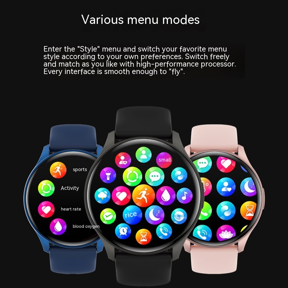 New ZW60 Smart Watch Round Screen Bluetooth Sports Watch - Image 4