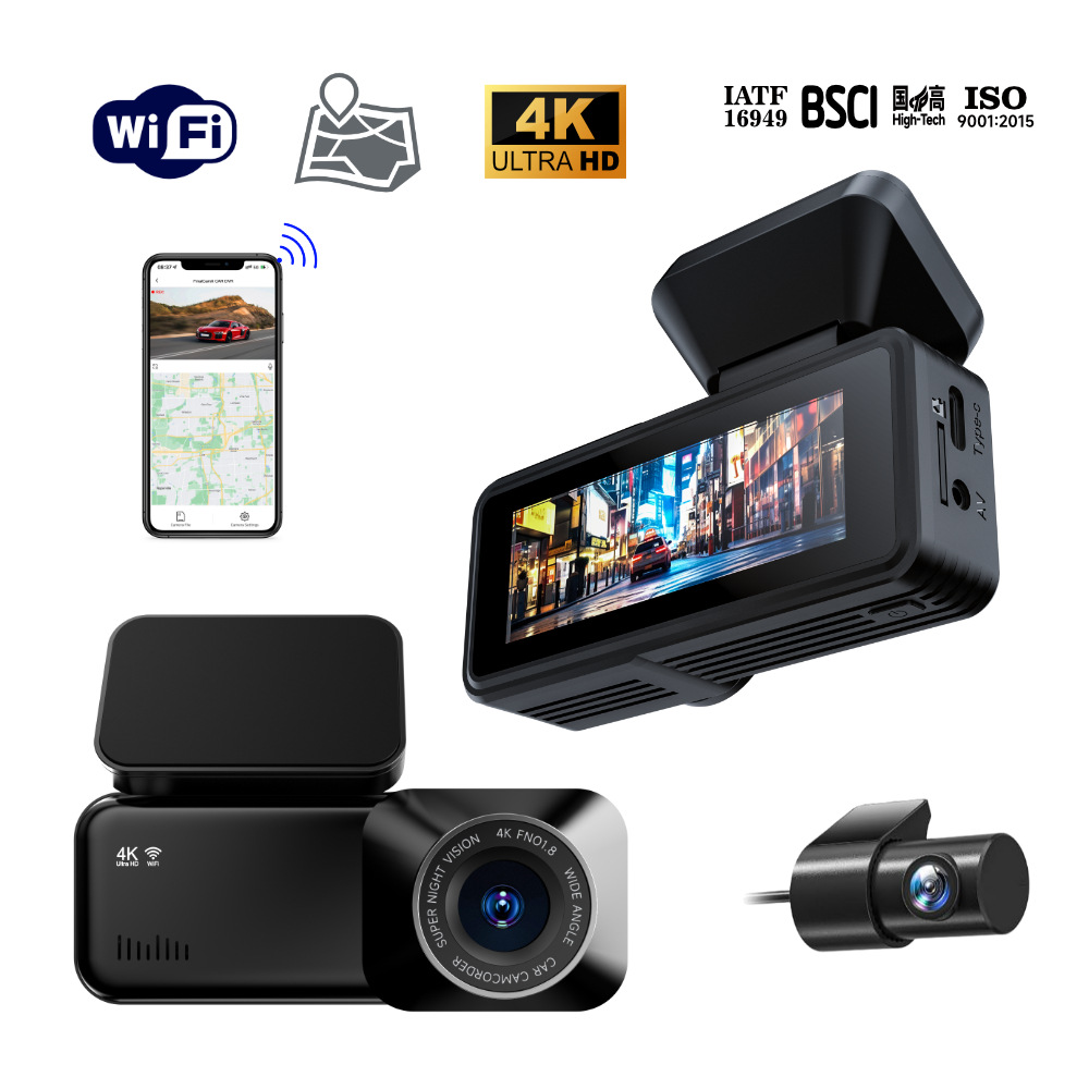 Driving Recorder Night Vision HD 4K 5Gwifi Dash Cam - Image 5