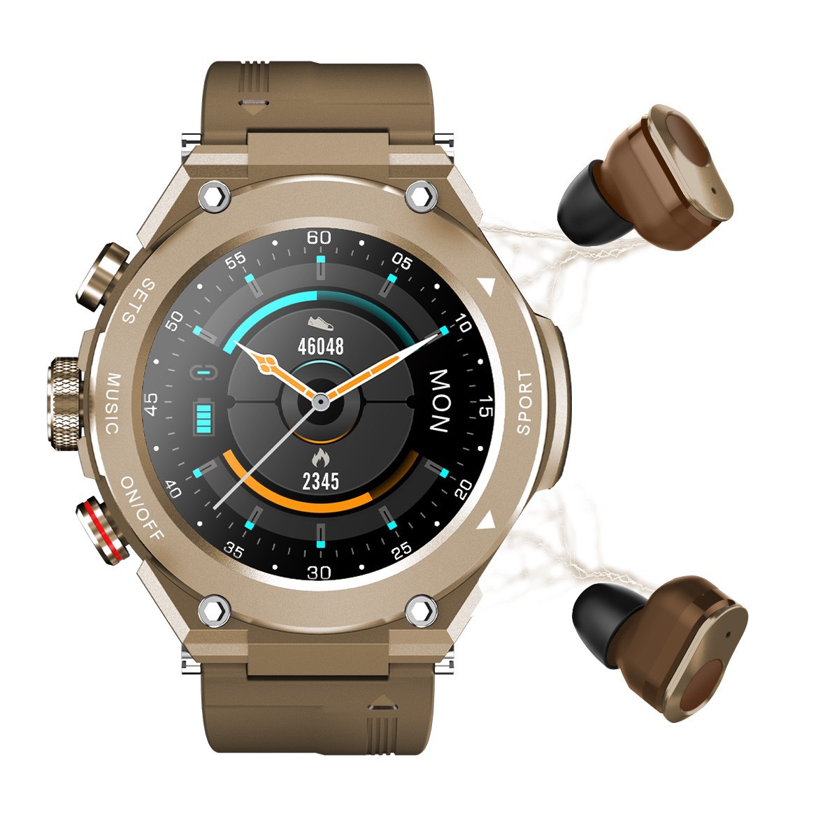 Smart Watch Bluetooth Headset Three-in-one Call Music Heart Rate Sports Watch - Image 3