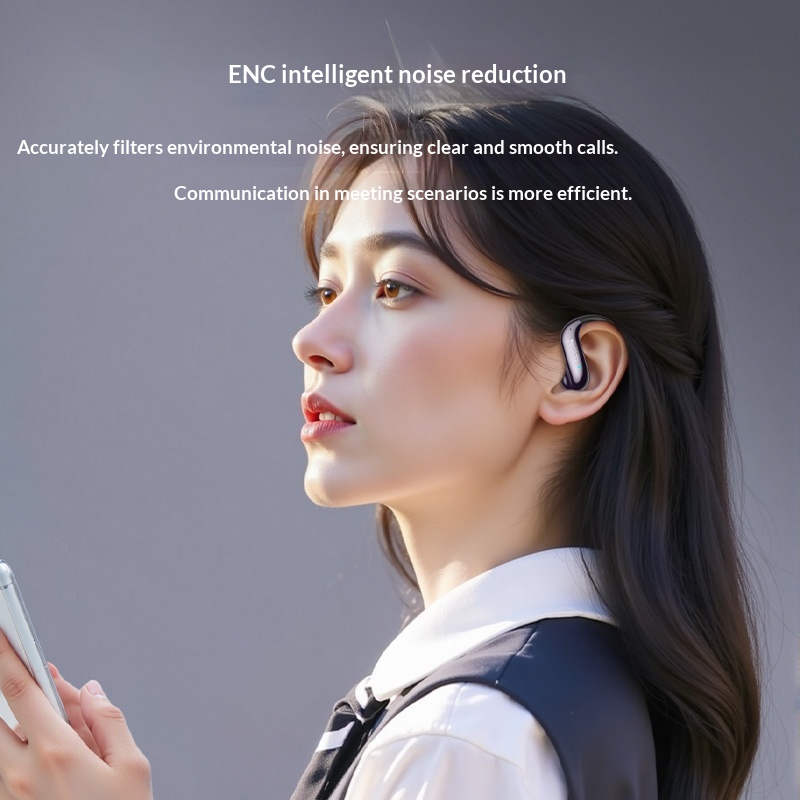 Long-lasting Over-ear Noise-canceling Wireless Bluetooth Earbuds - Image 4