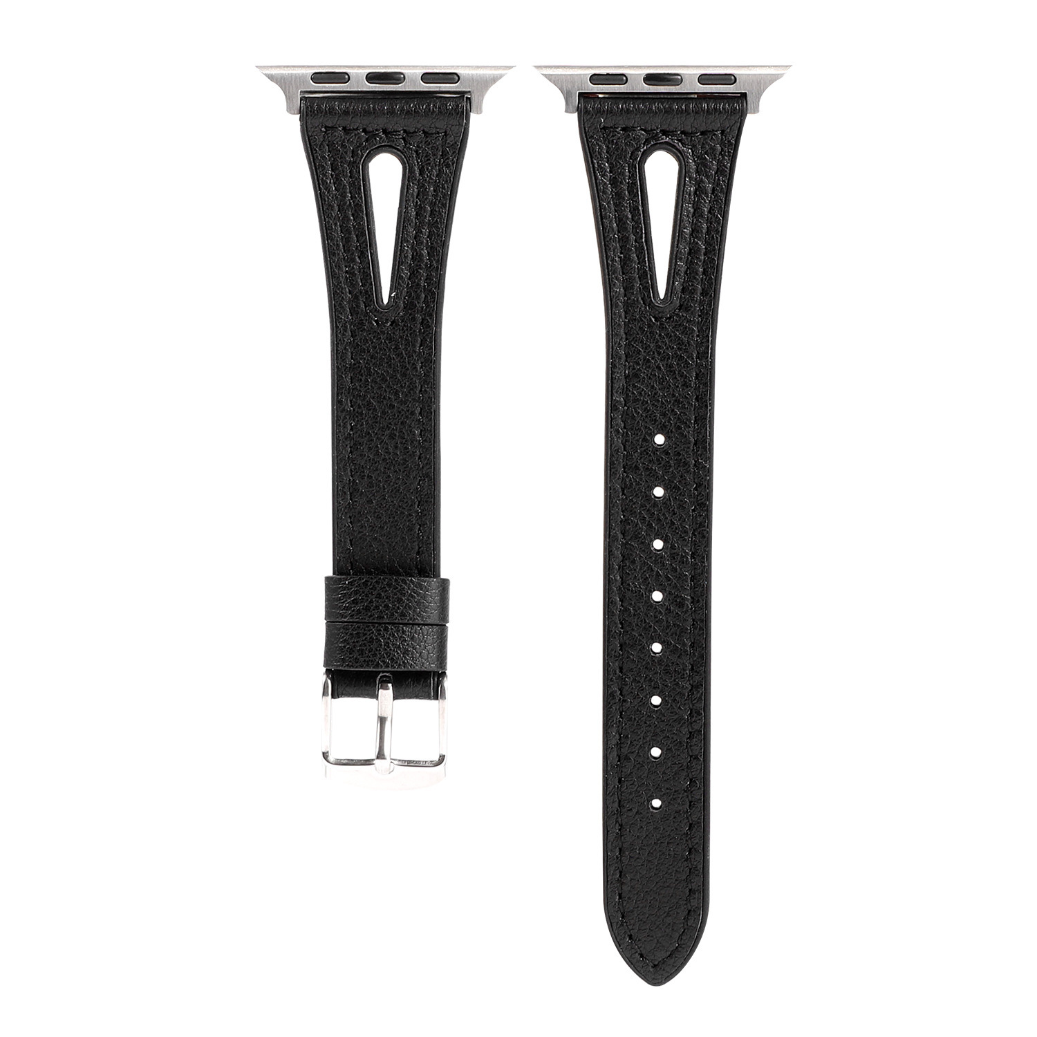 22mm Watch Strap Watch fFashion V Silicone Leather Strap - Image 3
