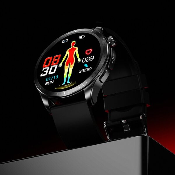 E420 Smart Watch Real Heart Rate Temperature Blood Oxygen ECG Information