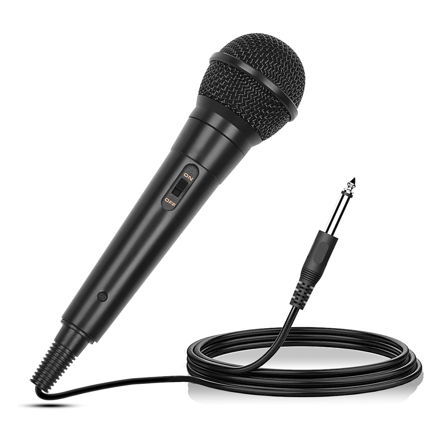 1Pc Handheld Wired Microphone Cardioid Dynamic Vocal Mic With On Off Button 13ft Cable 6.35 Mm Jack For Speaker Karaoke Ampilifier Mixer Professional Studio Live Performance - Image 2