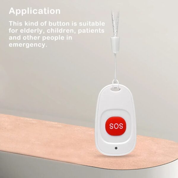 Sos Emergency Thread Box Button Beeper Remote Control Alarm