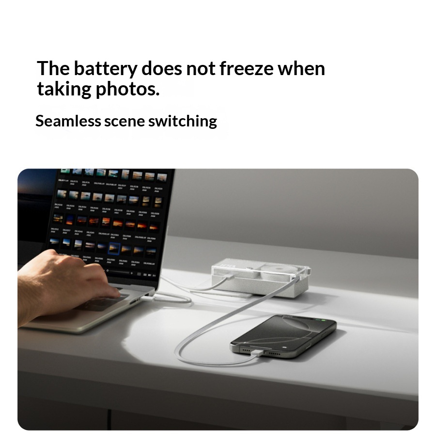 3-in-1 Power Bank With 30W Charging Built-in Plug And Retractable Cable For Fast Charging image 2