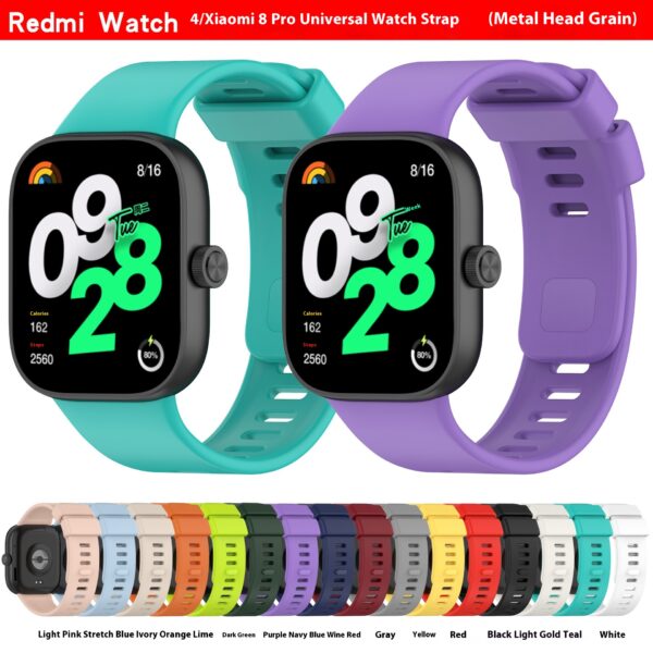 Suitable For Redmi 4 5 Watch Xiaomi 8 9pro Wristband Solid Color High Quality