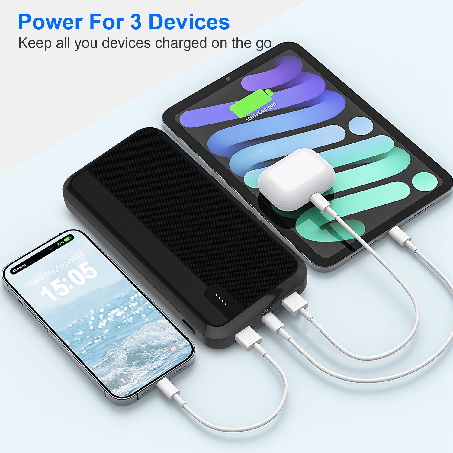 1Pc 10000mAh Or 20000mAh Optional PD22.5W Fast Charging Power Bank Fast Charger