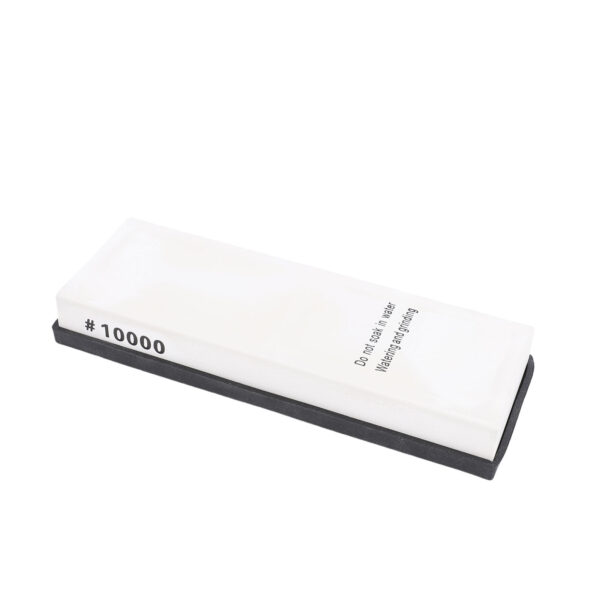 Grit 10000 Sharpening Stone White Corundum Fine Polishing Whetstone With Angle Guide Anti Slip Base For Kitchen