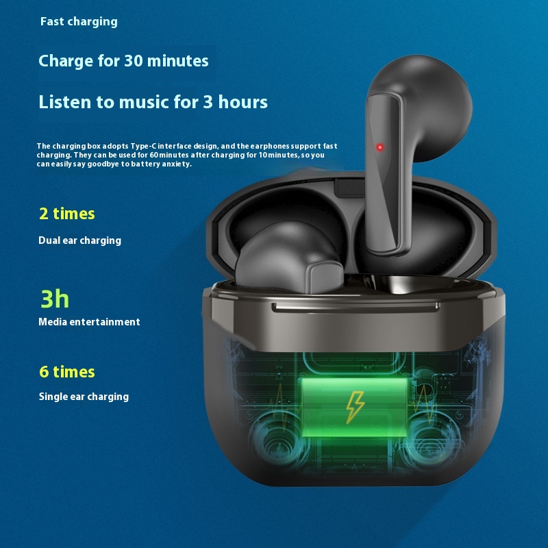 True Wireless Bluetooth Headset TWS Noise Reduction Low Power Consumption - Image 2