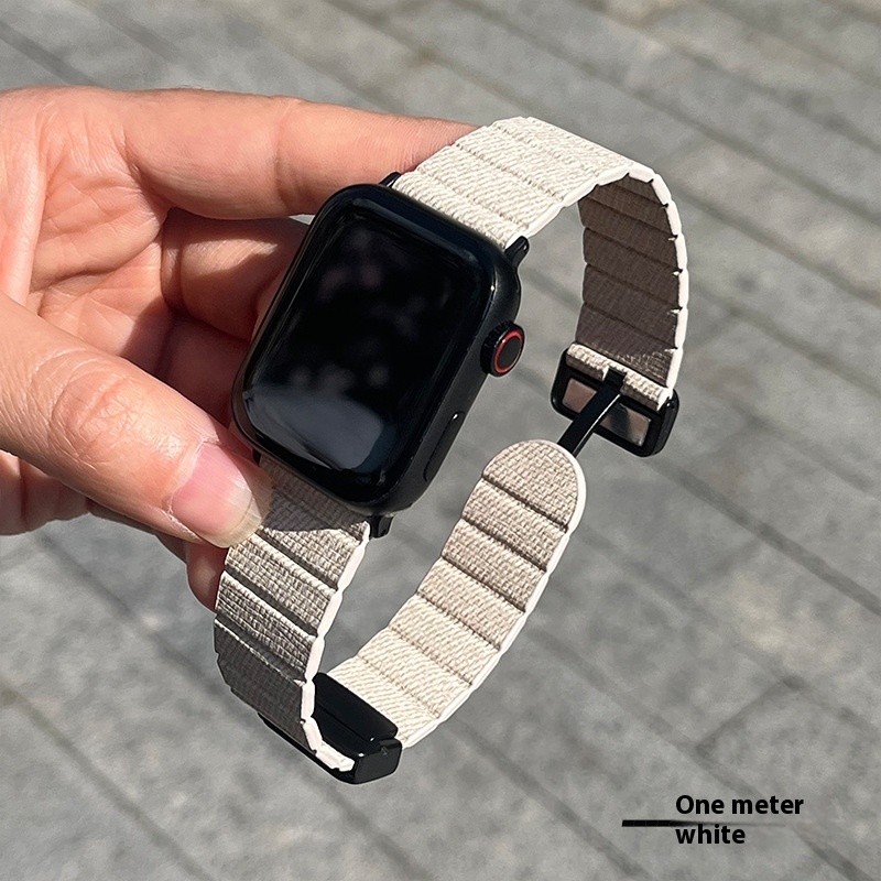 Slim Denim Magnetic Buckle Watch Strap - Image 2
