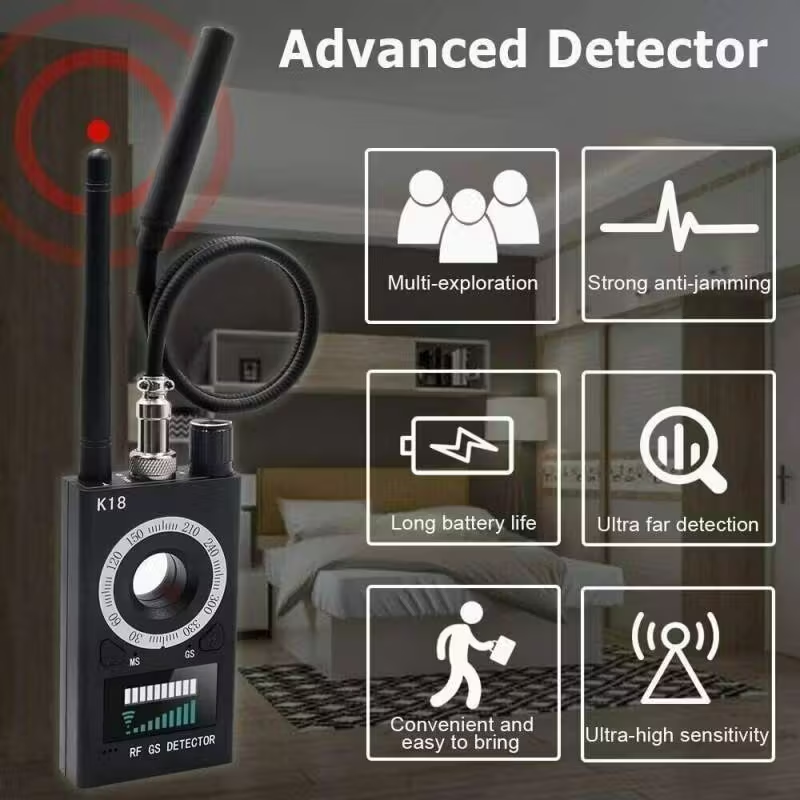 8000MHz Hidden Camera And GPS Bug Detector With Radio Wave And Magnetic Field Detection Building Supplies - Image 3