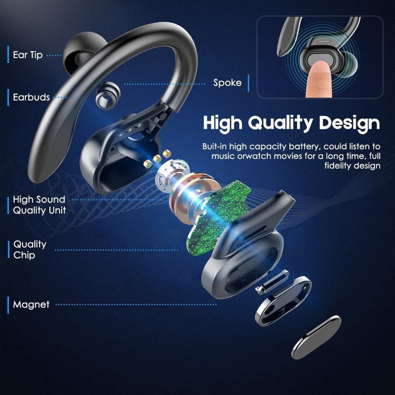 VV2 Bluetooth Earbuds Sports-Ready Music With Extra-Long Battery Life - Image 3
