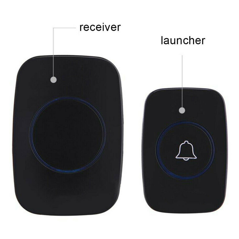 Wireless Doorbell Waterproof Range Door Bells Kit Cordless Plug-in Home Office - Image 2
