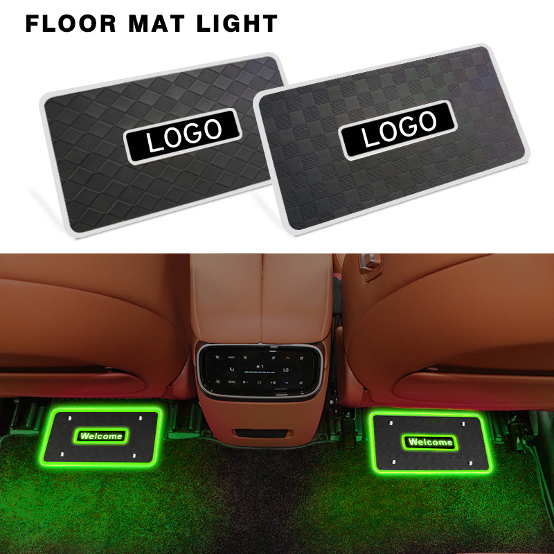 Car Foot Mat Ambience Light Led Car Decorative Light Bluetooth RGB Foot Sound Control Rhythm Lamp - Image 3