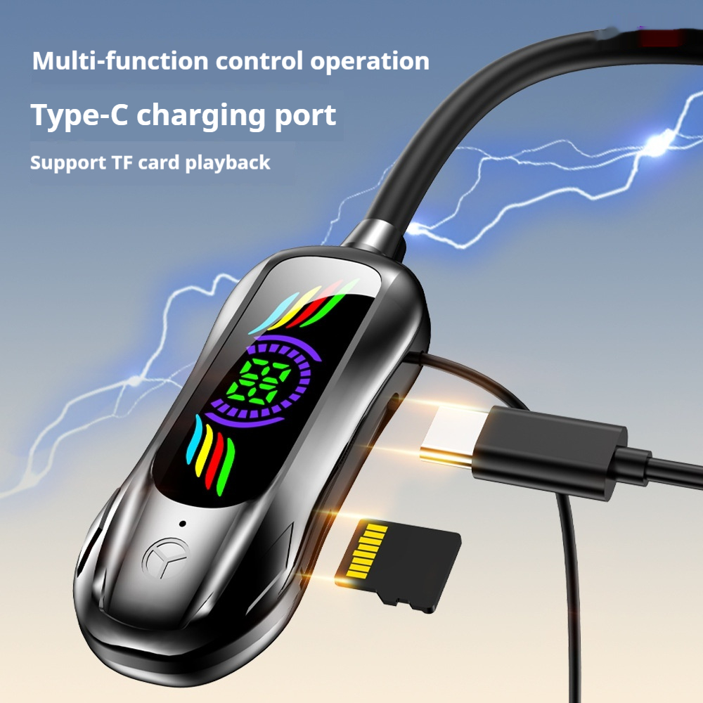 Neck-mounted Bluetooth Headset Ultra-long Life Battery Card-inserting Ultra-clear Sound Quality Large Power - Image 2