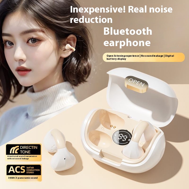 Digital Display Sports Non In-ear OWS Clip-on Bluetooth Headset - Image 2