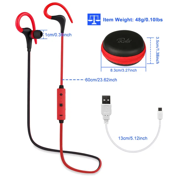 Wireless Headsets V4.1 Sport In-Ear Stereo Headphones Sweat-proof - Image 4