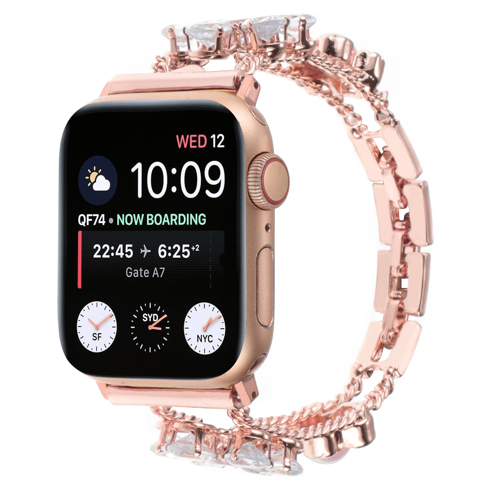 Six-petal Flower Double-chain Watch Strap - Image 4