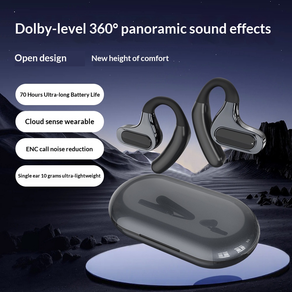 Ultra-long Battery Life High-capacity Non-in-ear External Bone Conduction Bluetooth Headphones - Image 2